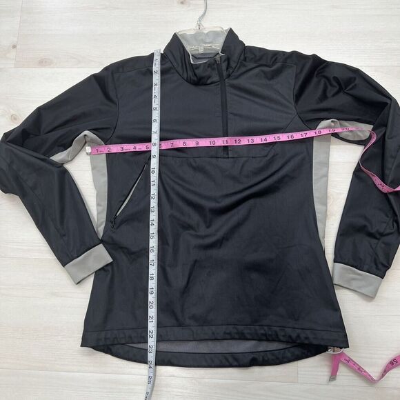 Salomon Women's Windstopper Running Jacket Sz M Gray Quarter Zip - Picture 11 of 14